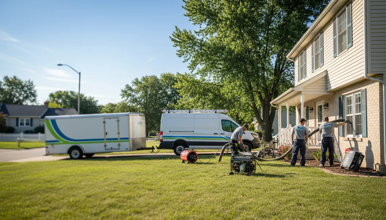 Flooded Basement Restoration And Cleanup With Repair in Beloit, WI near me